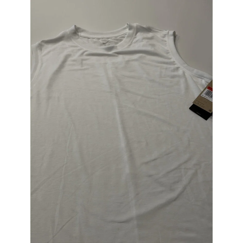 Nike Nike One Tank Top Womens L White Dri-FIT Loose Fit FN2811-100